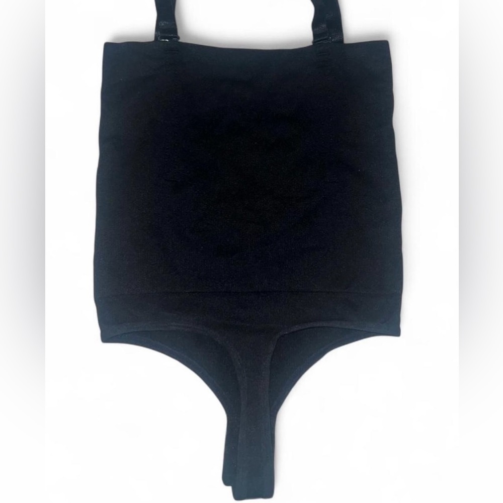 Black Strapless Bodysuit